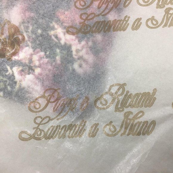 Vtg Italian Linen Sheet Set Cream Lace Overlay Coverlet 106×118″ - Picture 6 of 8